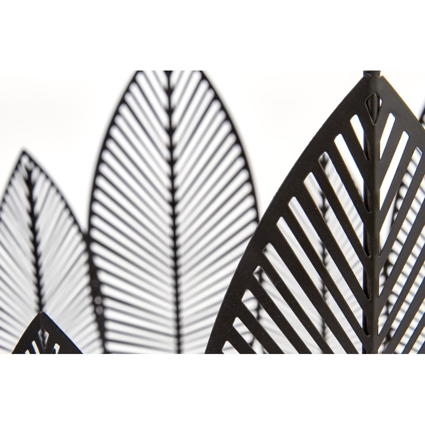 CONJUNTO 2x Mesas de centro FOLLA diâmetro 33/40 cm preto