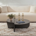 CONJUNTO 2x Mesas de centro ORION antracite