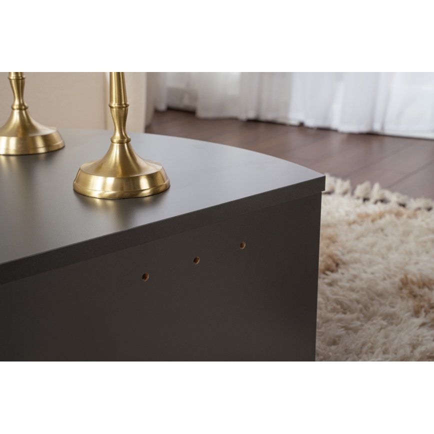 CONJUNTO 2x Mesas de centro ORION antracite