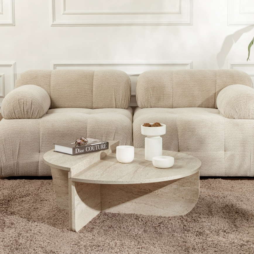 CONJUNTO 2x Mesas de centro ORION bege