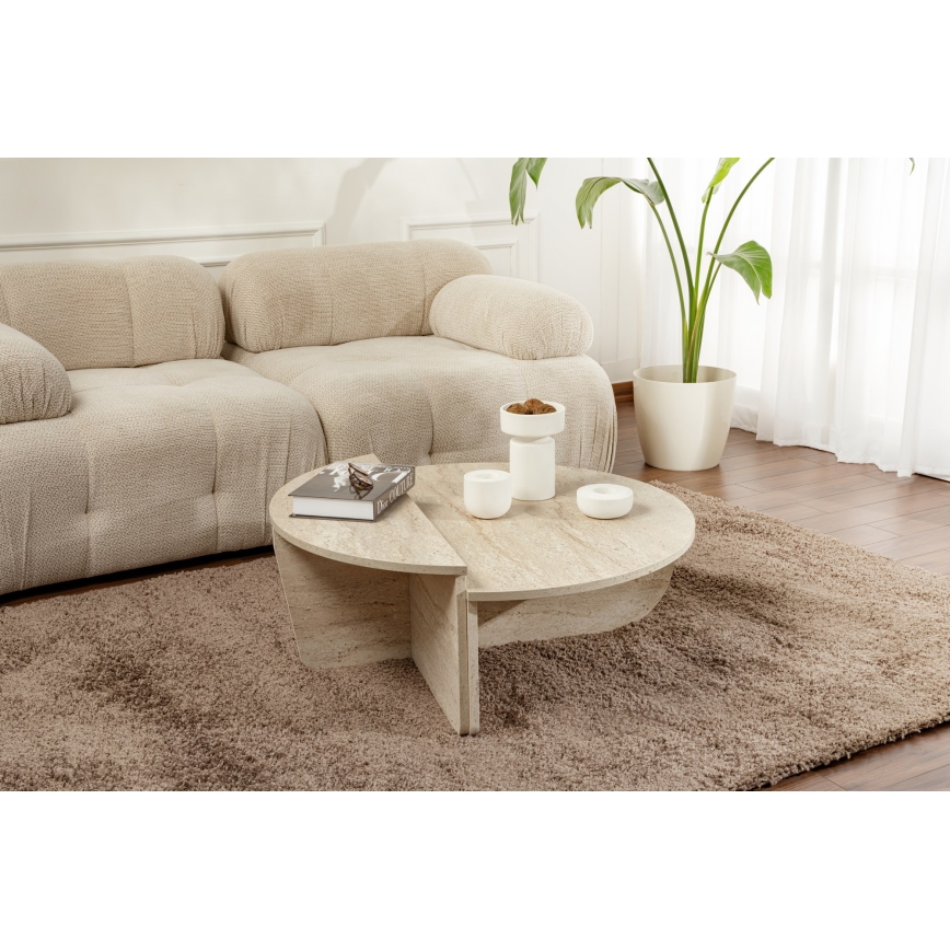 CONJUNTO 2x Mesas de centro ORION bege