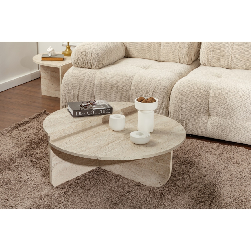 CONJUNTO 2x Mesas de centro ORION bege