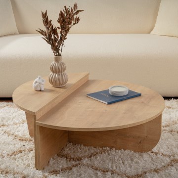 CONJUNTO 2x Mesas de centro ORION carvalho