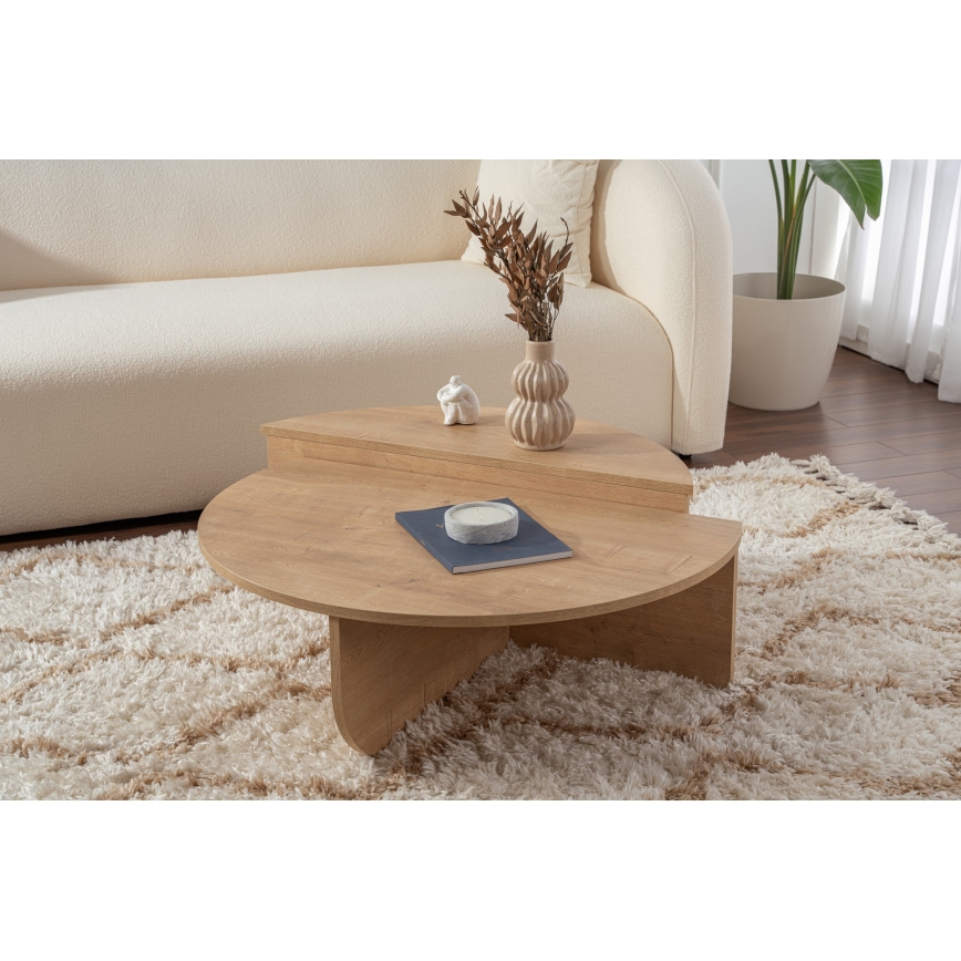 CONJUNTO 2x Mesas de centro ORION carvalho