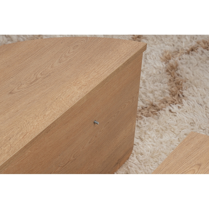 CONJUNTO 2x Mesas de centro ORION carvalho