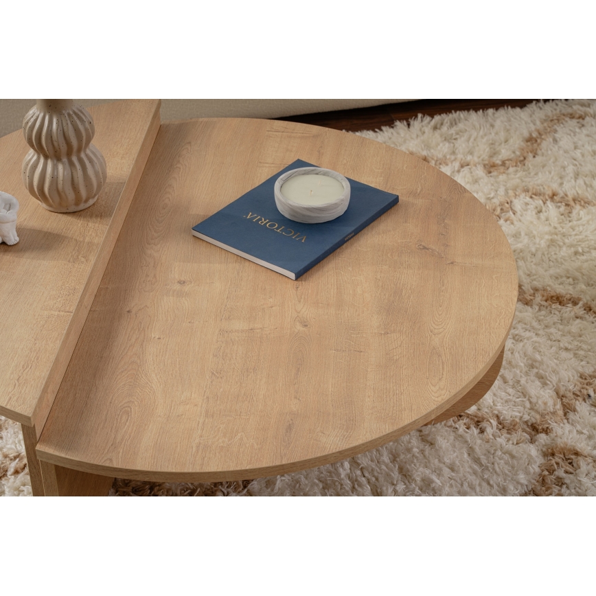 CONJUNTO 2x Mesas de centro ORION carvalho