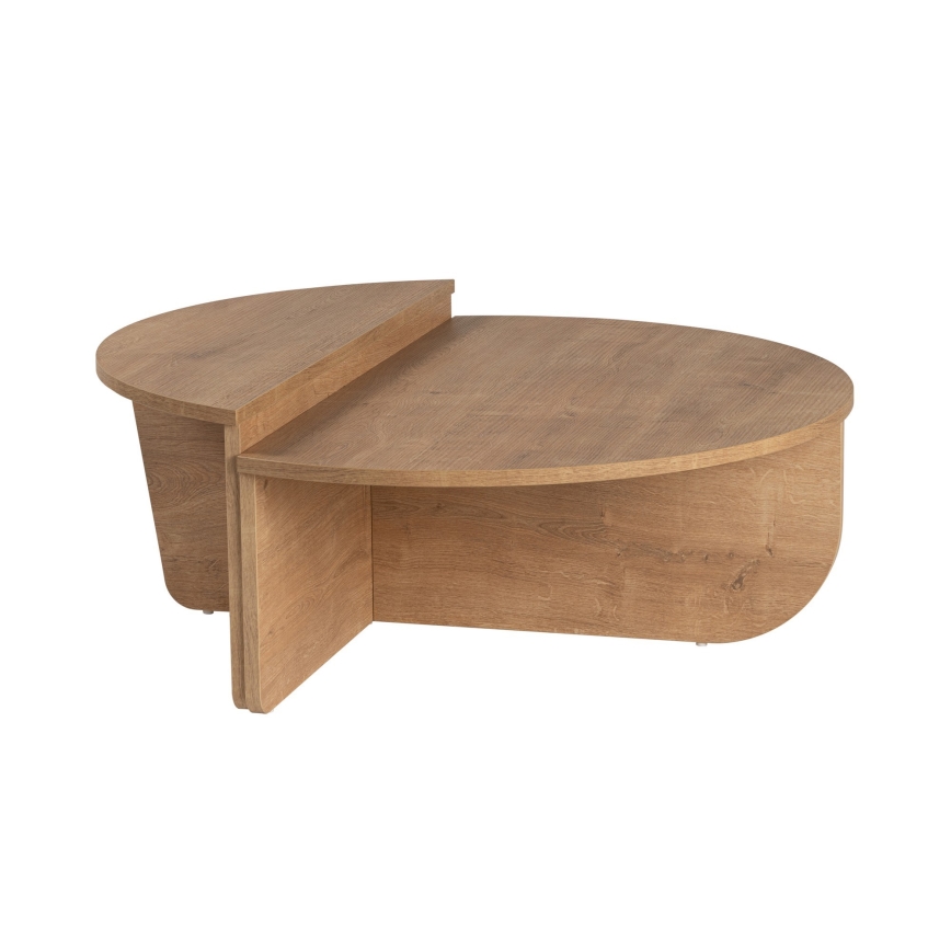 CONJUNTO 2x Mesas de centro ORION carvalho