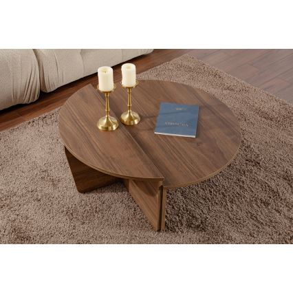 CONJUNTO 2x Mesas de centro ORION nogueira