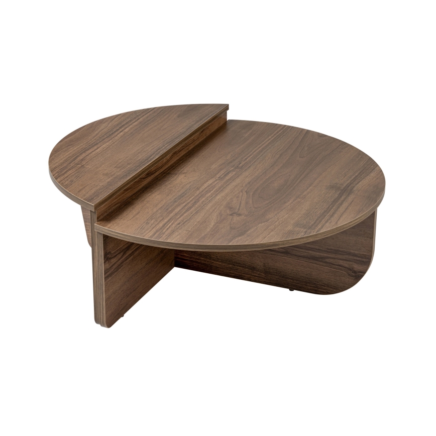 CONJUNTO 2x Mesas de centro ORION nogueira