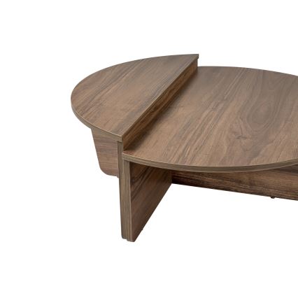 CONJUNTO 2x Mesas de centro ORION nogueira
