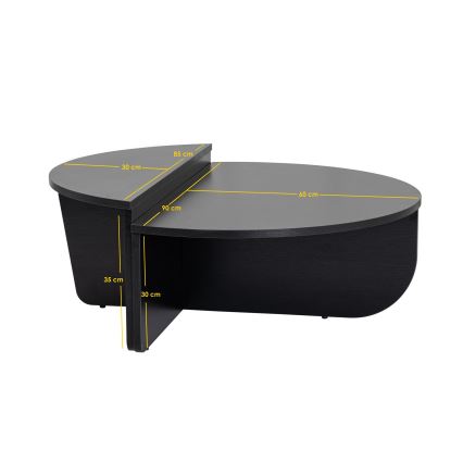 CONJUNTO 2x Mesa de centro ORION preto
