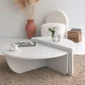 CONJUNTO 2x Mesas de centro PODIUM branco