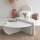 CONJUNTO 2x Mesas de centro PODIUM branco