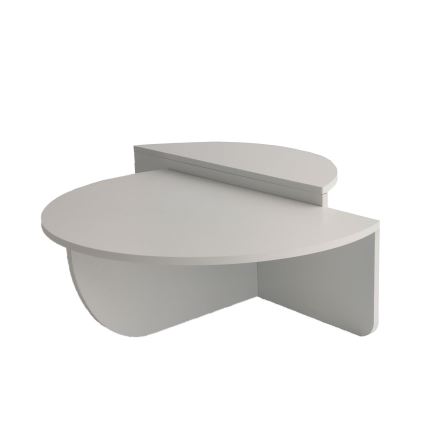CONJUNTO 2x Mesas de centro PODIUM branco