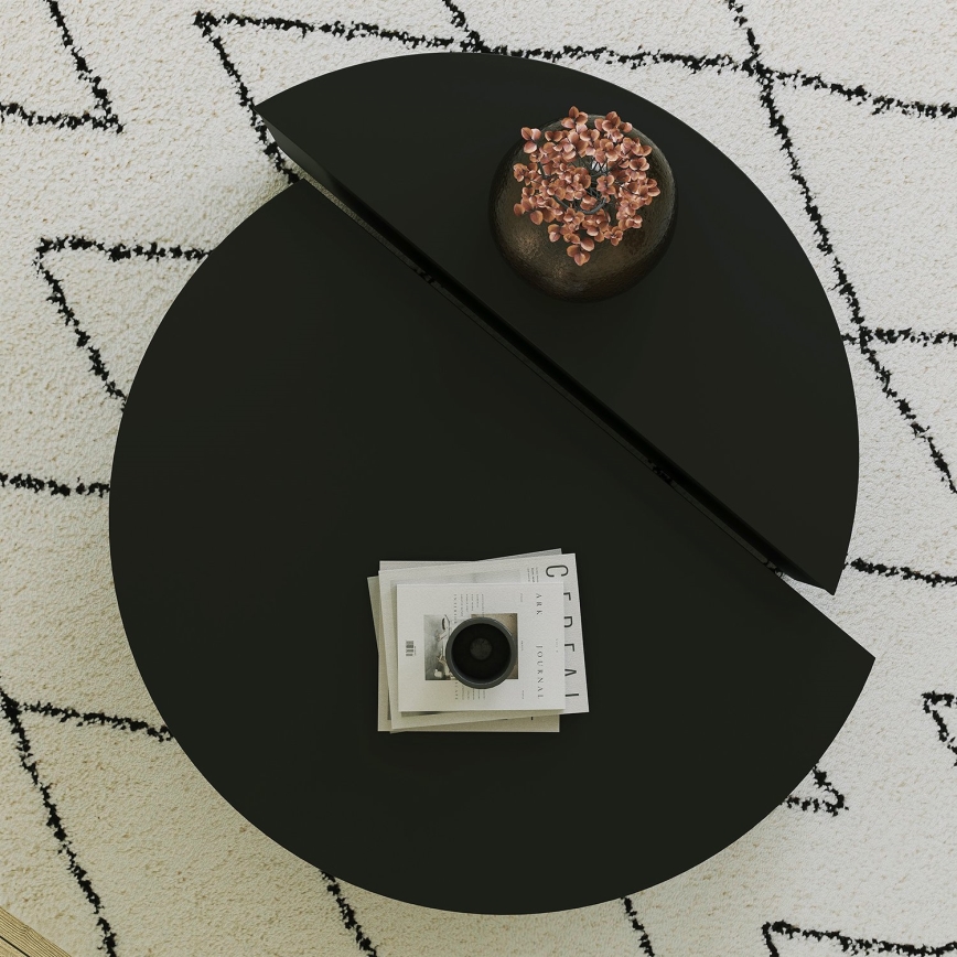 CONJUNTO 2x Mesas de centro PODIUM preto