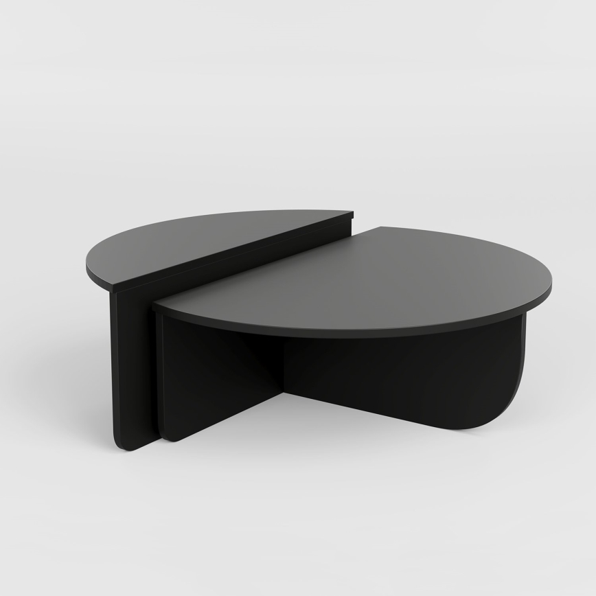 CONJUNTO 2x Mesas de centro PODIUM preto