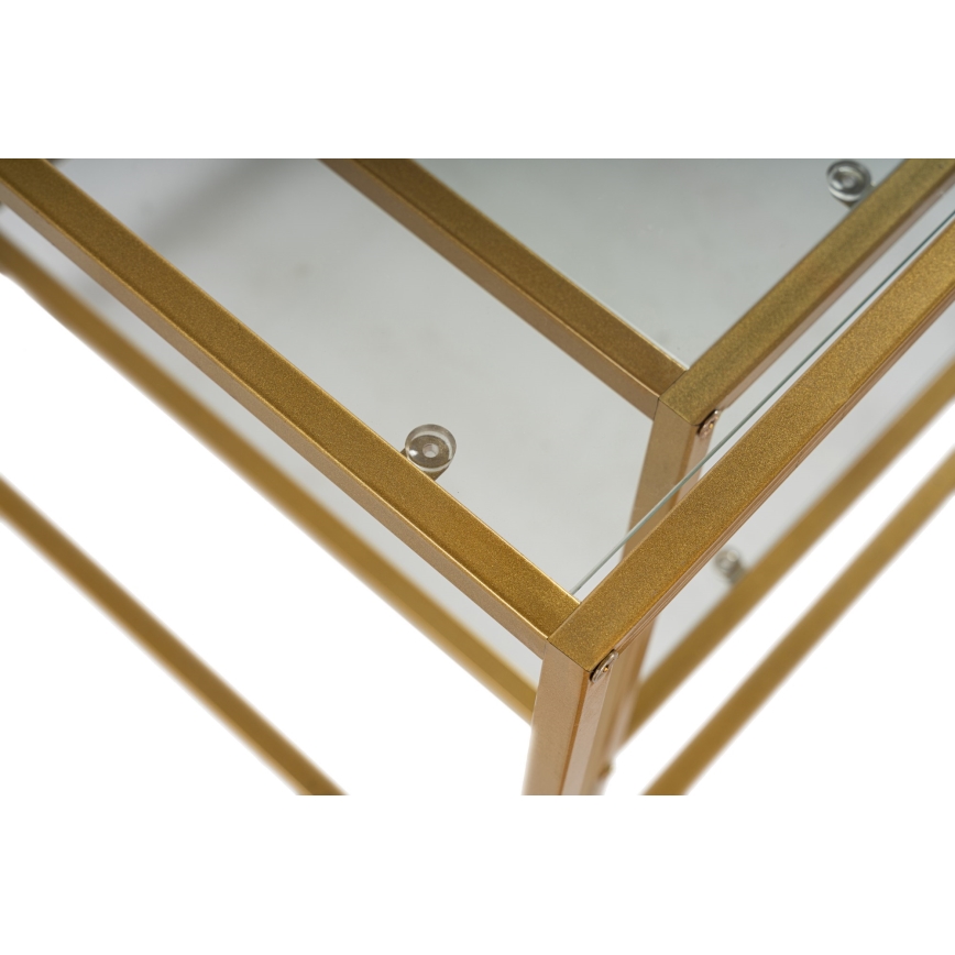 CONJUNTO 2x Mesas de centro SEVAY dourado