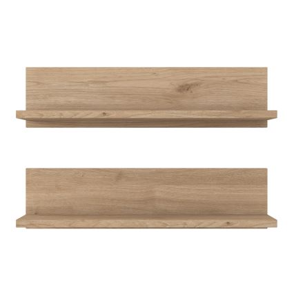 CONJUNTO 2x Prateleira de parede 60x15 cm castanho