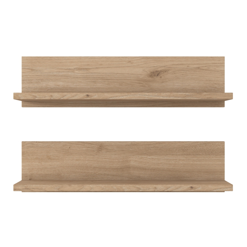 CONJUNTO 2x Prateleira de parede 60x15 cm castanho