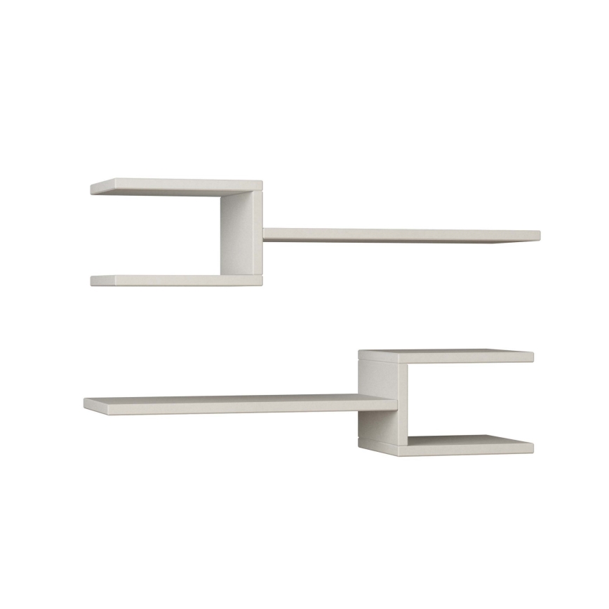 CONJUNTO 2x Prateleira de parede FORK branca