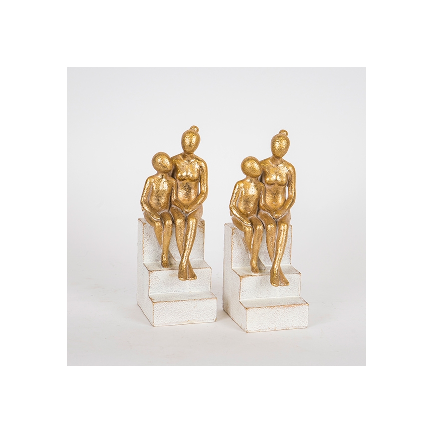 CONJUNTO 2x Suportes para livros dourado