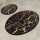CONJUNTO 2x Tapetes para casa de banho GOLDES 60/100 cm preto/dourado