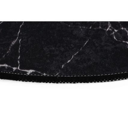CONJUNTO 2x Tapetes para casa de banho MARBLE 50x60/60x100 cm preto