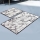 CONJUNTO 2x Tapetes para casa de banho MARBLE 60/100 cm branco/preto