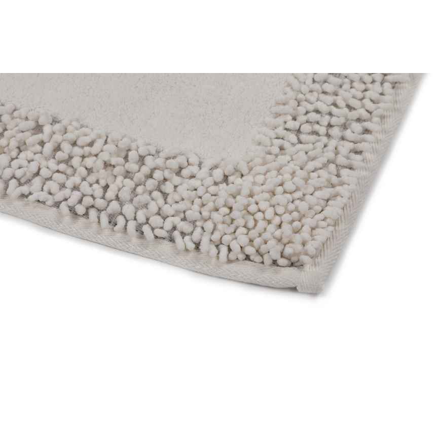 CONJUNTO 2x Tapetes para casa de banho PIANTE 60/100 cm branco