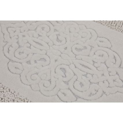 CONJUNTO 2x Tapetes para casa de banho PIANTE 60/100 cm branco