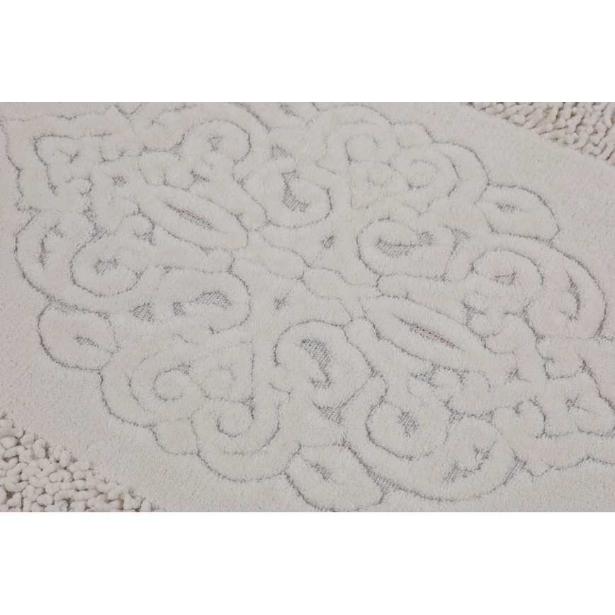 CONJUNTO 2x Tapetes para casa de banho PIANTE 60/100 cm branco