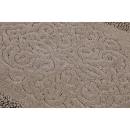 CONJUNTO 2x Tapetes para casa de banho PIANTE 60/100 cm castanho