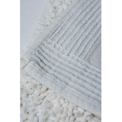 CONJUNTO 2x Tapetes para casa de banho STONE 60/100 cm branco