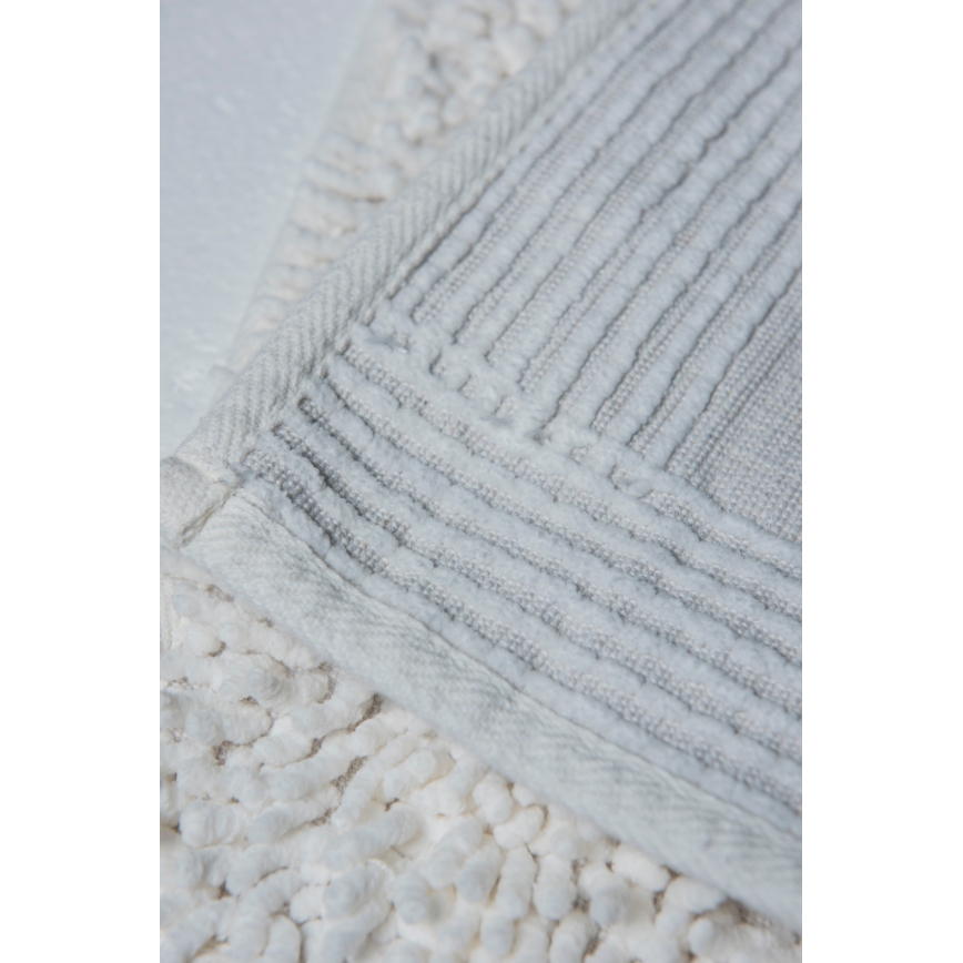 CONJUNTO 2x Tapetes para casa de banho STONE 60/100 cm branco