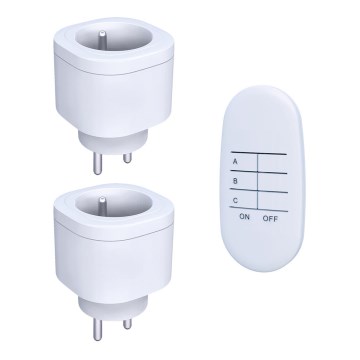 CONJUNTO 2x Tomadas controladas remotamente