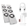 CONJUNTO 2x Ventiladores para radiador 5/230V branco