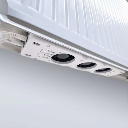 CONJUNTO 2x Ventiladores para radiador 5/230V branco