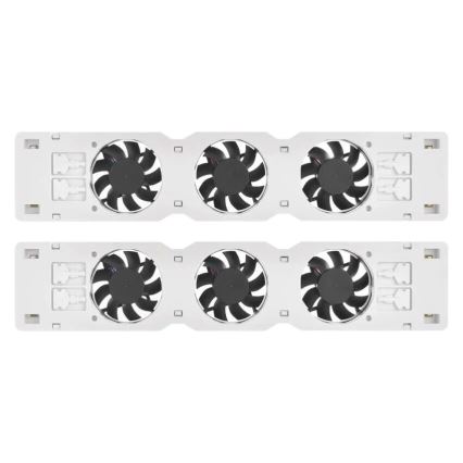 CONJUNTO 2x Ventiladores para radiador 5/230V branco