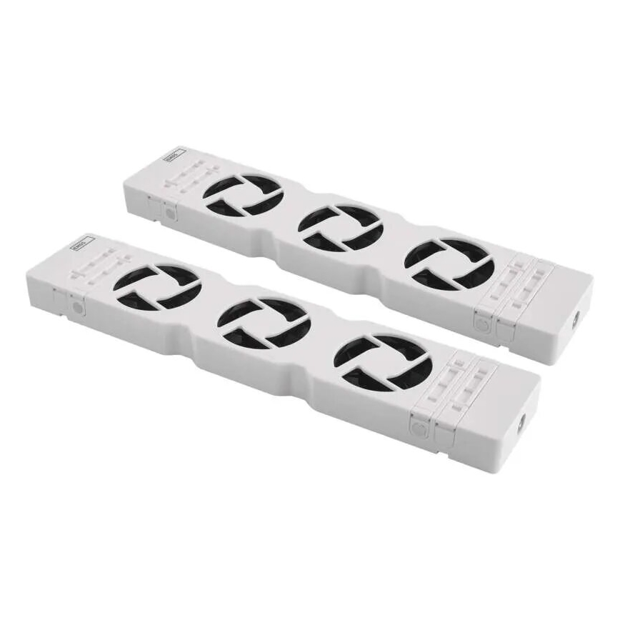 CONJUNTO 2x Ventiladores para radiador 5/230V branco