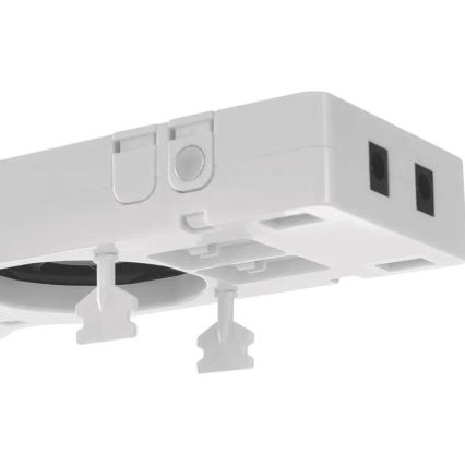 CONJUNTO 2x Ventiladores para radiador 5/230V branco