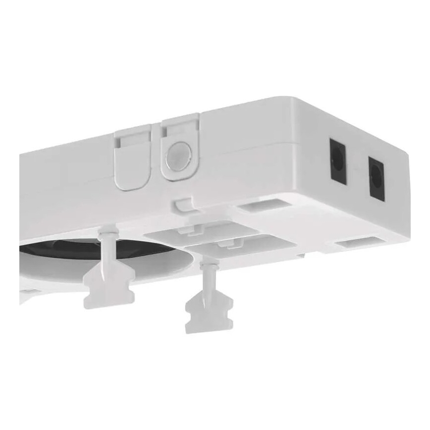 CONJUNTO 2x Ventiladores para radiador 5/230V branco
