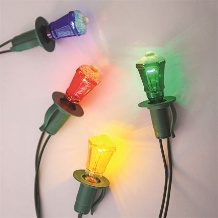 CONJUNTO 3 x Lâmpada de substituição LANTERN E10/20V/0,1A colorido Fabricado na Europa