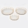 CONJUNTO 3x Bandejas decorativa diâmetro 27/33/37 cm dourado