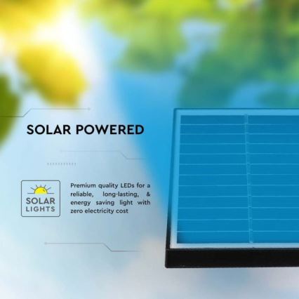 CONJUNTO 3x Candeeiro solar exterior LED 3xLED/1,2W/3,7V IP65 3000K