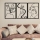 CONJUNTO 3x Decorações de parede 109x50 cm amor metal