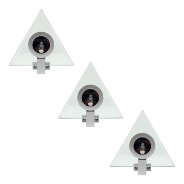 CONJUNTO 3x Foco PYRAMID 3xG4/20W/230V/12V