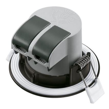 CONJUNTO 3x Focos de encastrar LED para casa de banho  LED/5,5W/230V 2700K IP65 preto