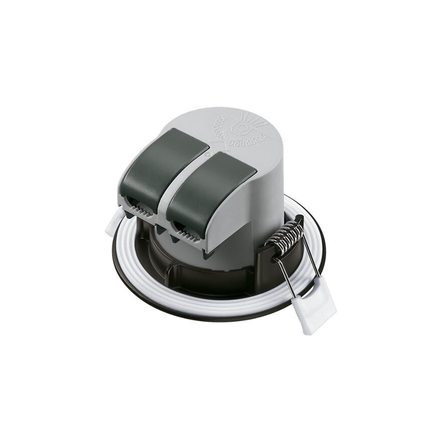 CONJUNTO 3x Focos de encastrar LED para casa de banho  LED/5,5W/230V 2700K IP65 preto