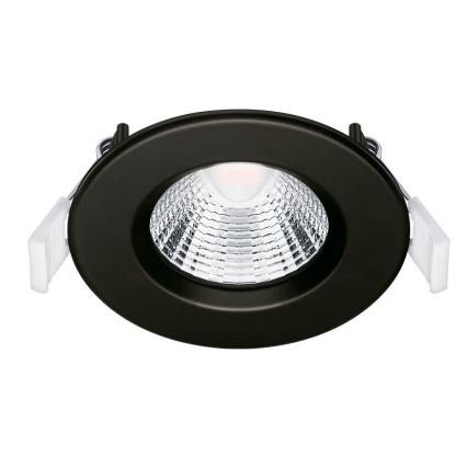 CONJUNTO 3x Focos de encastrar LED para casa de banho  LED/5,5W/230V 2700K IP65 preto