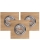 CONJUNTO 3x Focos de encastrar LED VITAR 1xGU10/5W/230V CRI 90 carvalho